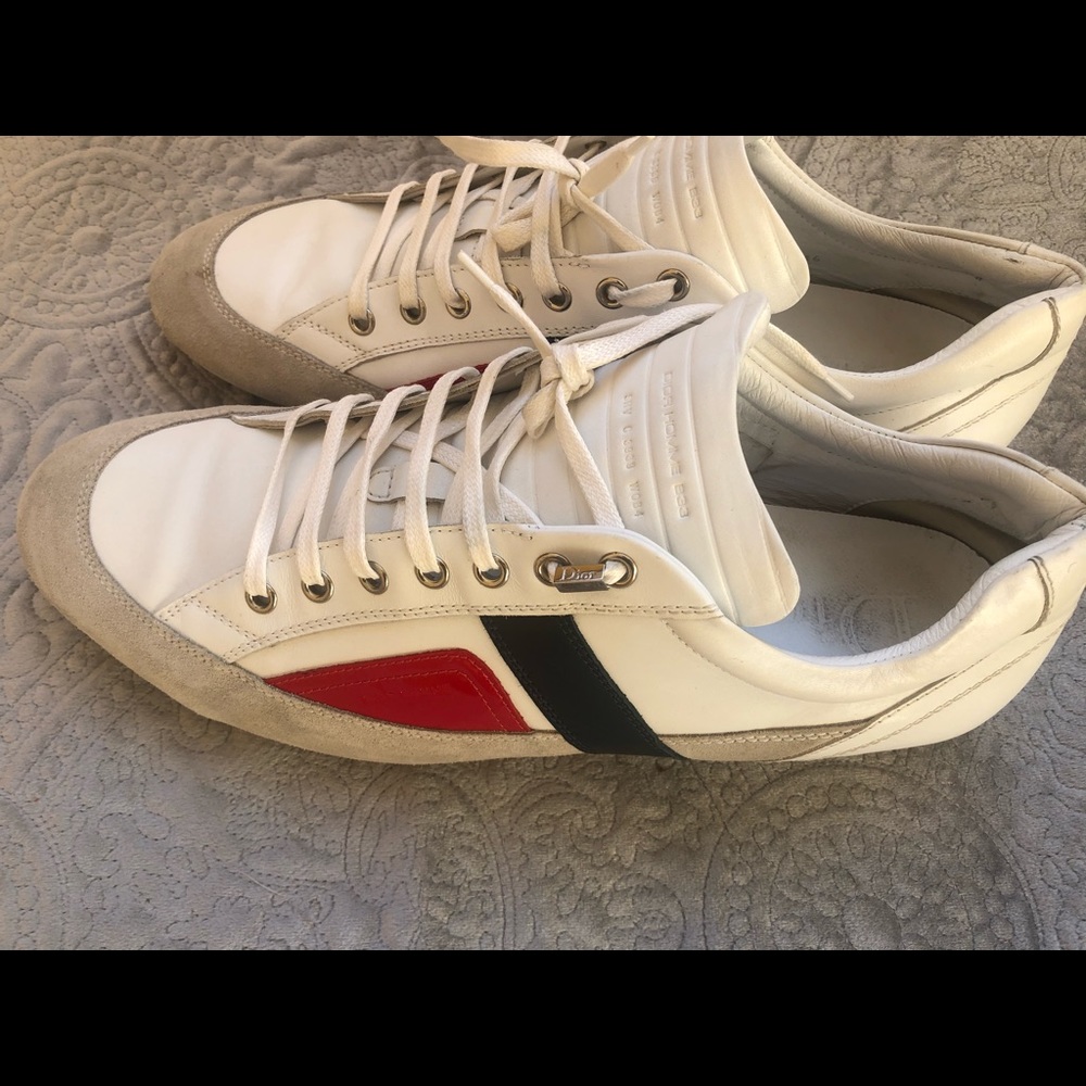 White leather/ suede Dior sneakers - Picture 2 of 8